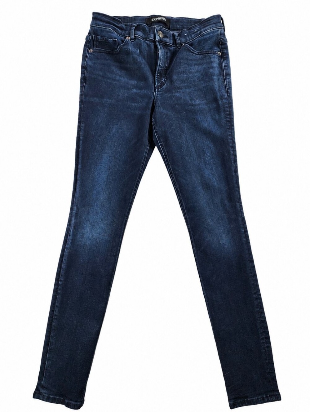 Express Stretch+ Performance High Rise Skinny Jeans 8R Dark Wash